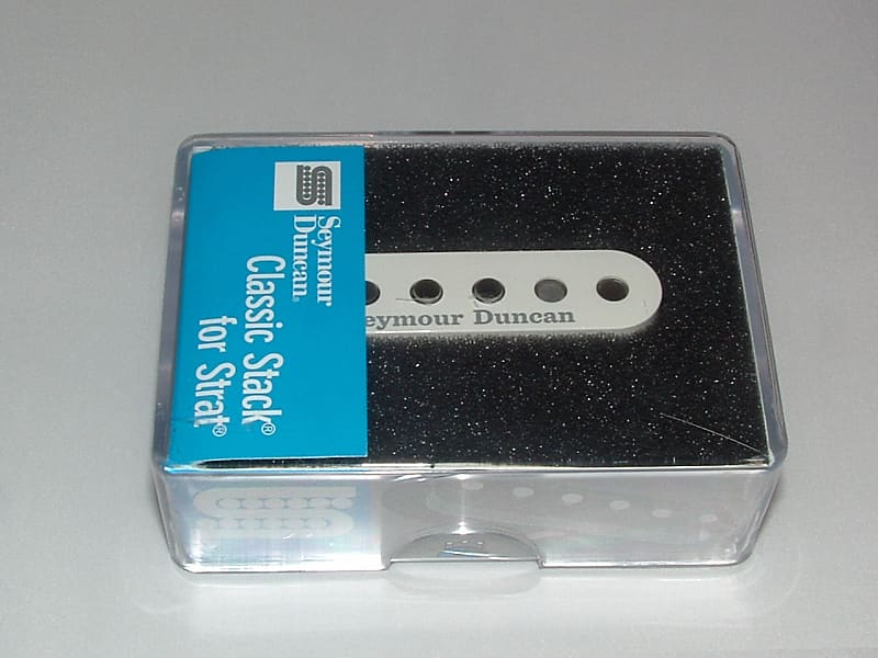 Seymour Duncan STK-S1 Classic Stack Neck/Middle for Strat Pickup (White) -   New with Warranty image 1