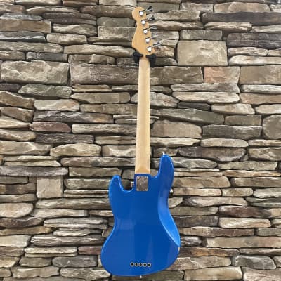 Fender American Standard Jazz Bass V Fretless Conversion 1995 - Electric Blue image 7