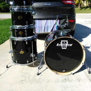 Ludwig 100th Anniversary Edition Element Series, Piano Black 5pc Power Tom Shell Pack! $375.00 image 7