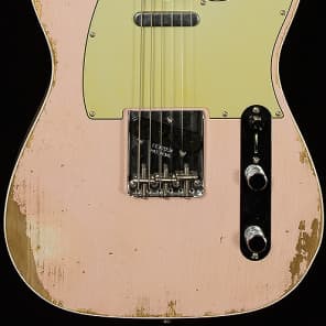 Fender Custom Dealer Select Wildwood "10" '62 Custom Tele Heavy Relic Faded Shell Pink image 4