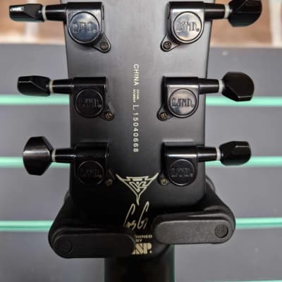 ESP LTD Gus-200EC Satin Black 2015 Electric Guitar image 8