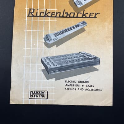 1955 Rickenbacker Catalog Case Candy Brochure Combo 600 and 800 image 1