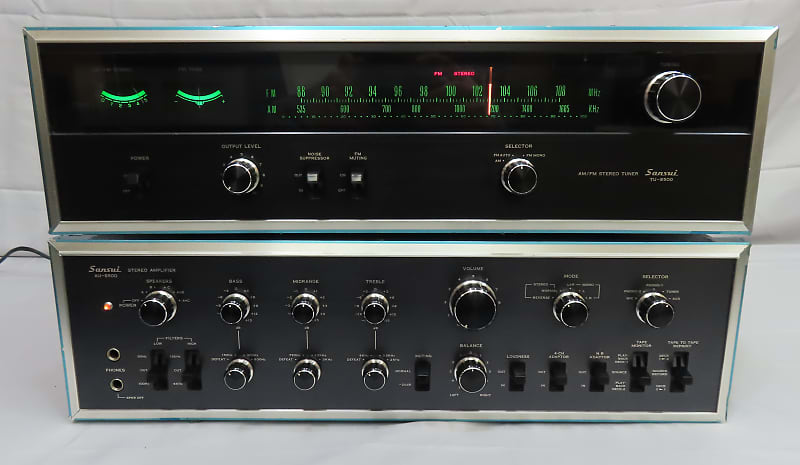 Vintage Sansui AU-9500 Stereo Integrated Amplifier & TU-9500 Tuner - 75  Watt Amp