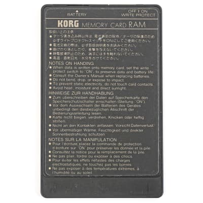 Korg MCR-03 Memory Card 256kbits 256 Kbits RAM with Plastic