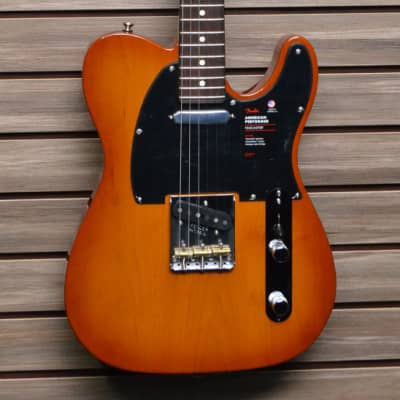 Fender American Performer Telecaster Electric Guitar Honey image 2
