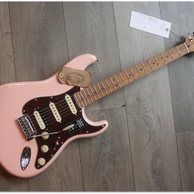 Fender Player Deluxe Stratocaster HSS - Shell Pink with Roasted Maple  Fingerboard, Sweetwater Exclusive in the USA