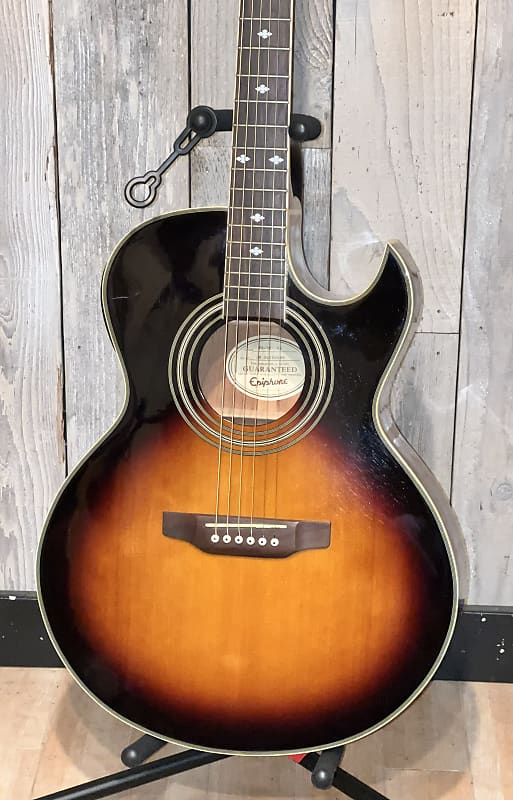 Epiphone PR-5E Acoustic/Electric Guitar with Florentine | Reverb