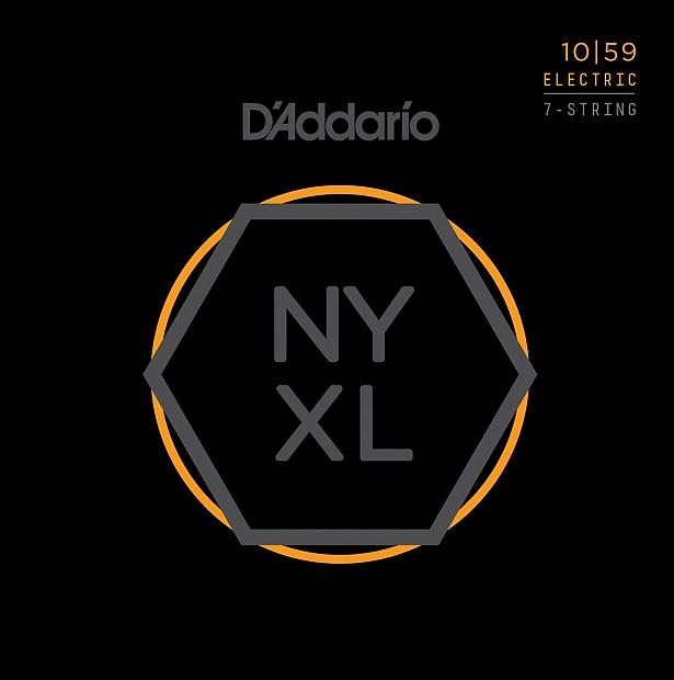 D'Addario NYXL1059 Nickel Wound 7-String Electric Guitar Strings, Regular Light Gauge image 1