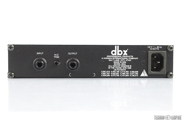 DBX 263A Compressor De-esser Vocal Effect Processor 263 A