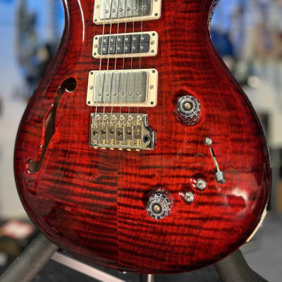 PRS Special Semi-Hollow Electric Guitar, Custom Color - Fire Red Wrap Burst w/ Case, Signature Dlr, Get Plekd 297 image 4