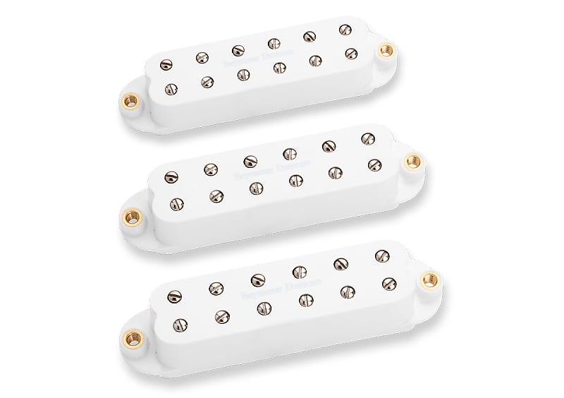 Seymour Duncan 11208-22-W Little '59 Strat pickup set - white  2-Day Delivery image 1