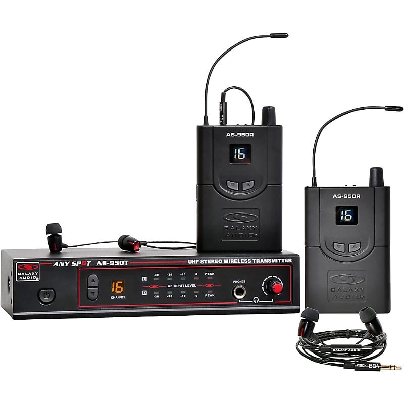 Galaxy Audio AS-950-2 Twin Pack Wireless In-Ear Monitor System Band P2 image 1