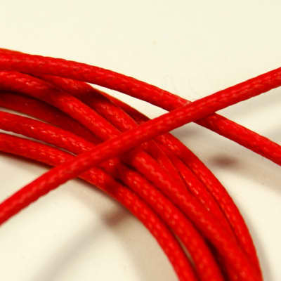 Single-Conductor Cloth-covered Guitar hookup Wire 26 AWG  6-Foot ,Red image 1