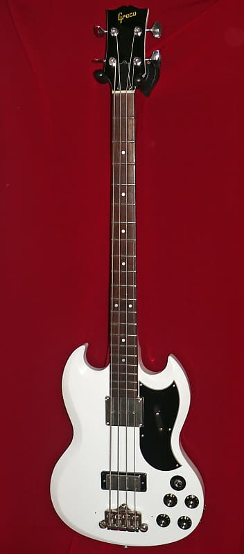 Greco Japan EB-65 - EB-3L type SG Bass 1989 White