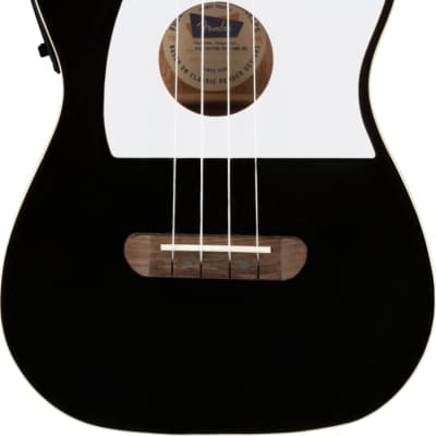 Fender Fullerton Tele Acoustic-Electric Ukulele, Black image 1