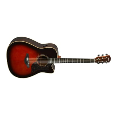 Yamaha A3R TBS Folk Cutaway Acoustic Electic Guitar - Rosewood - Tobacco Brown Sunburst image 3