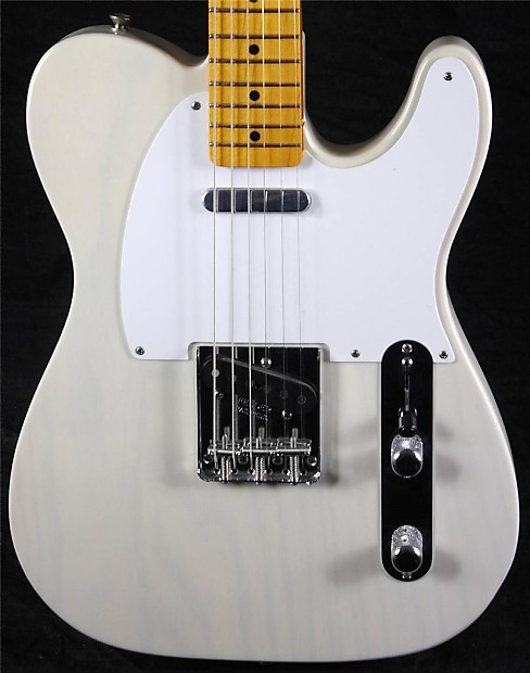 Fender MIM Classic Series 50's Telecaster Tele Electric Guitar w/Gig Bag  2013 White Blonde