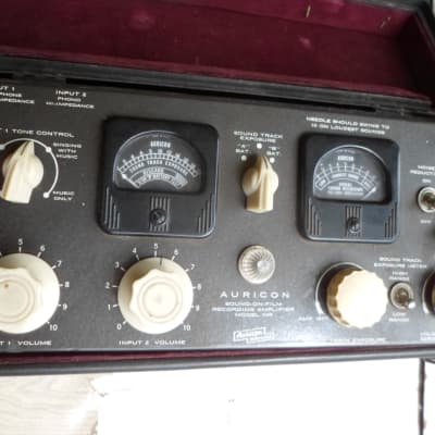 Auricon Vintage Tube Microphone Preamp Field Recording Battery Unit Untested 1950's image 2