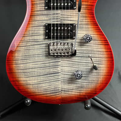 Paul Reed Smith PRS SE Custom 24 Electric Guitar Charcoal Cherry Burst w/ Gig Bag image 2