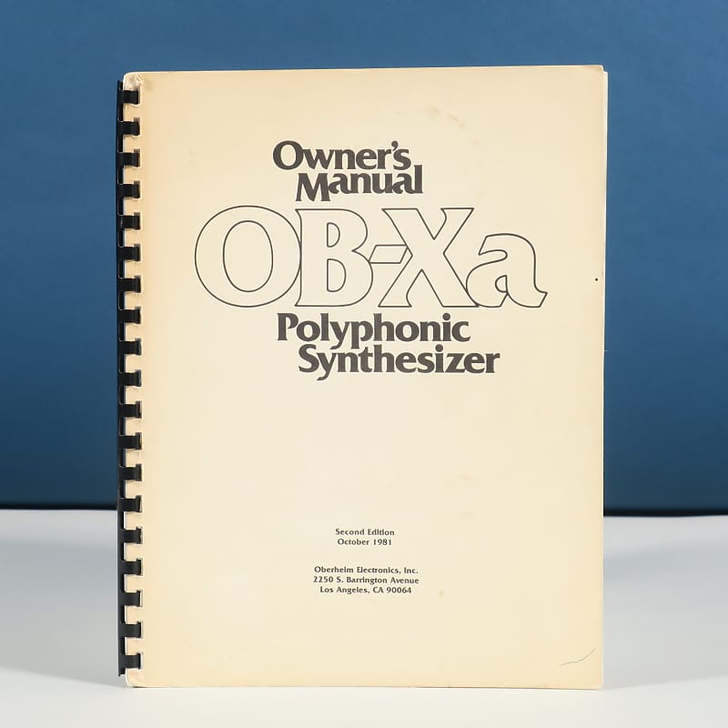 OB-Xa 61-Key 8-Voice Synthesizer
