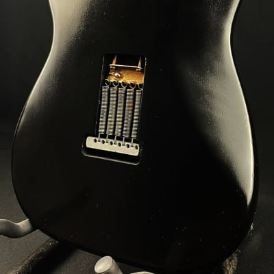 Custom/Hybrid Stratocaster, Relic, Black Over Champagne Paisley image 7