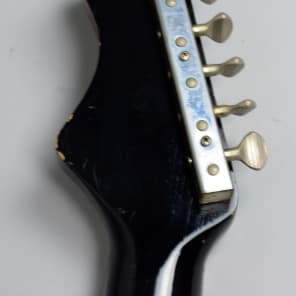 1960's Silvertone 1452 Danelectro Redburst Lipstick Pickup Electric Guitar image 22
