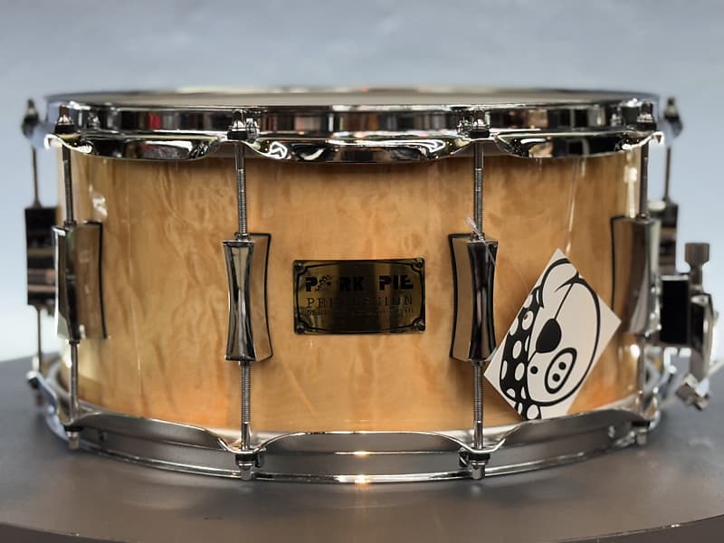 Pork Pie Percussion 7X14 CURLY MAPLE HI-GLOSS MAPLE MAX SHELL image 1