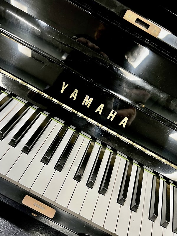 Yamaha U1 Acoustic Piano Polished Ebony image 1