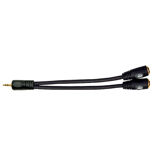 Planet Waves PW-P047ZZ 1/8" TRS Male to Dual 1/8" TRS Female Stereo Cable Adapter image 1