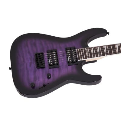 Jackson JS Series Dinky Arch Top JS32Q DKA HT Guitar, Transparent Purple Burst image 2
