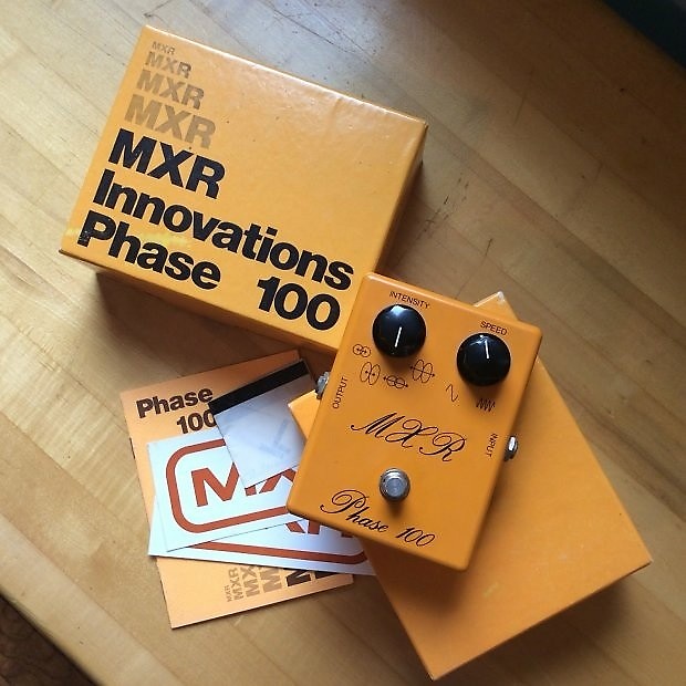 Original Vintage analog MXR Phase 100 Script logo 1975 | Reverb
