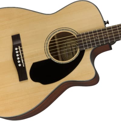 Fender CC-60SCE Concert Size Cutaway Acoustic Electric Solid Top Guitar image 8