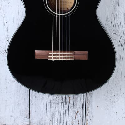 Fender CN-140 Nylon String Acoustic-Electric Guitar - Black (with hard  case) - WoodsWind and Brass, Guitars and Keys