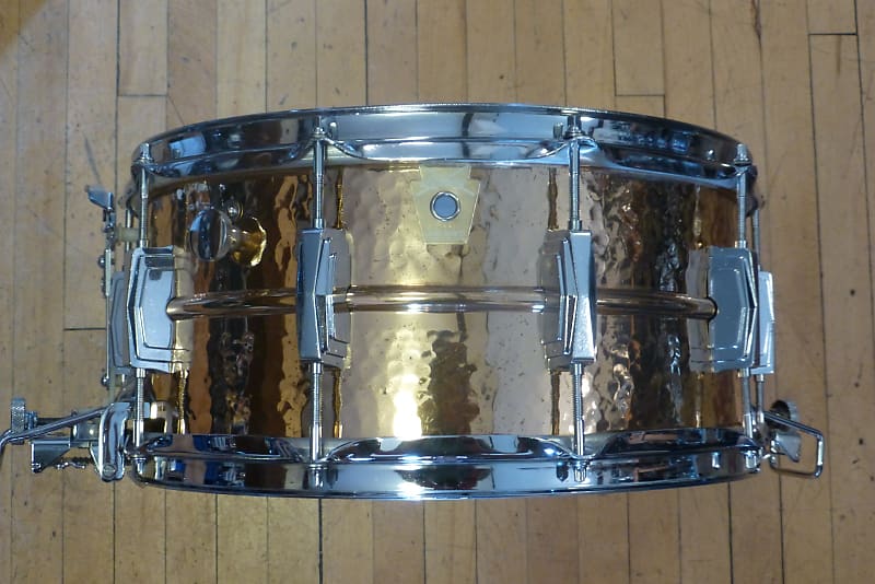 Ludwig LB556K Hammered Bronze Super-Sensitive 6.5x14" Snare Drum 1985 - 2016 image 2