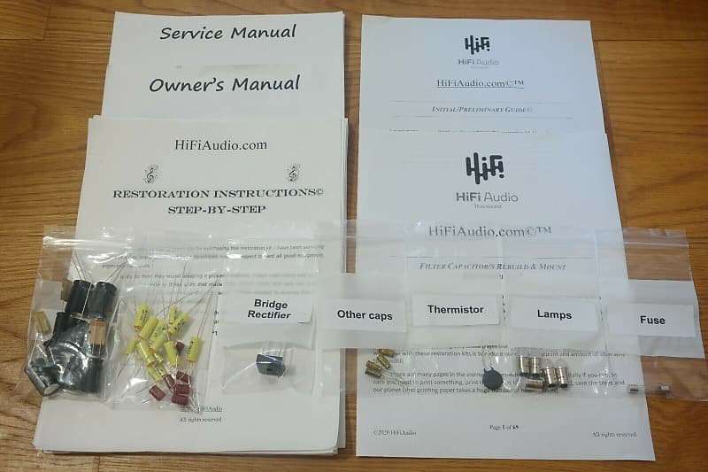 Fisher 400C restoration kit filter capacitor repair rebuild fix  			