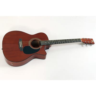 Rogue RA-090 Concert Cutaway Acoustic-Electric Guitar Regular Mahogany for sale