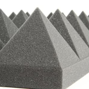 Auralex 4 inch Studiofoam Pyramids 2x2 foot Acoustic Panel 6-pack - Charcoal image 6