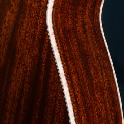 Huss and Dalton FS-41 African Mahogany and Bearclaw Italian Spruce with Paua Pearl NEW image 17
