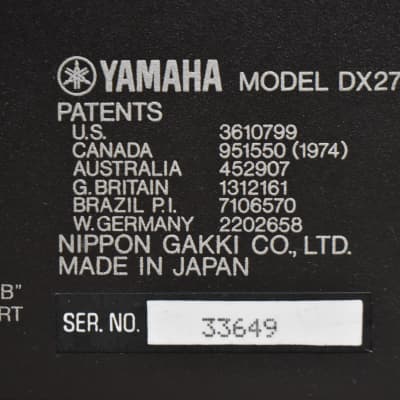 Yamaha DX27 Digital Programmable Synthesizer in Very Good Condition From Japan image 14