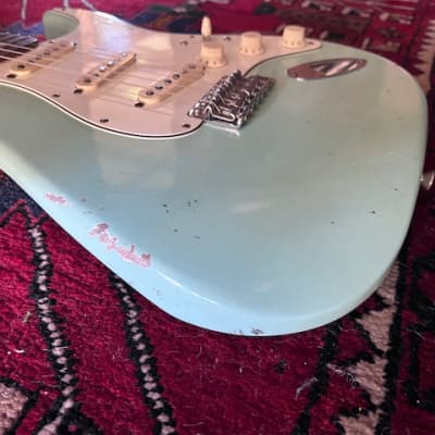 MJT / Fender Stratocaster 2015-2021 - Daphne Blue Nitro image 8