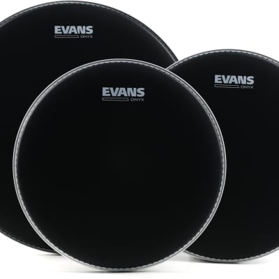 Evans Onyx Coated 3-piece Tom Pack - 12/13/16 inch image 1