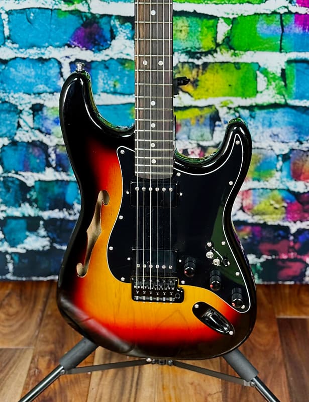 Mitch Peterson Custom Thinline Strat | Reverb