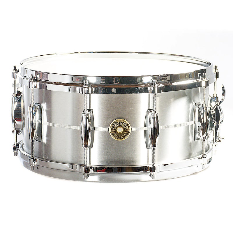 Gretsch G4164SA USA Custom Solid Aluminum 6.5x14" 10-Lug Snare Drum image 1