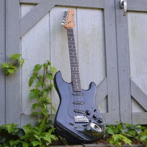1999 Fender American Standard Stratocaster All Black image 1