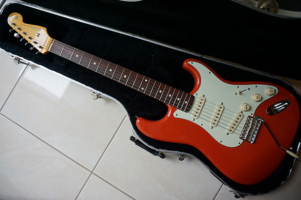 Fender Stratocaster '62 Reissue Fiesta Red Japan MIJ ST62 JD | Reverb