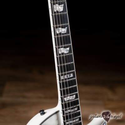 ESP E-II Eclipse EMG Electric Guitar w/ Case – Snow White Satin image 4