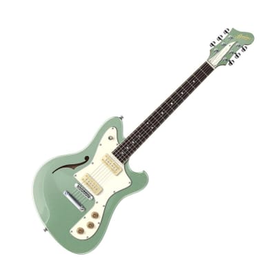 Baum Guitars Conquer 59' Limited Series Electric Guitar w/Hardshell Case, Silver Jade for sale