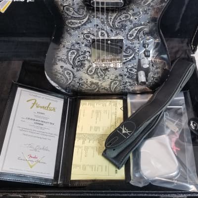 Fender Custom Shop Limited Edition '68 Black Paisley Tele Relic, w/Deluxe HSC 2023 image 3