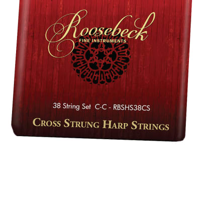 Roosebeck RBSHS38CS Cross Strung Harp 38-String Set image 1