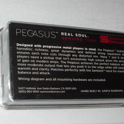 Seymour Duncan Pegasus Bridge 7 String Active Soapbar Mount Pickup - Pegasus 7 String Active Soapbar image 2